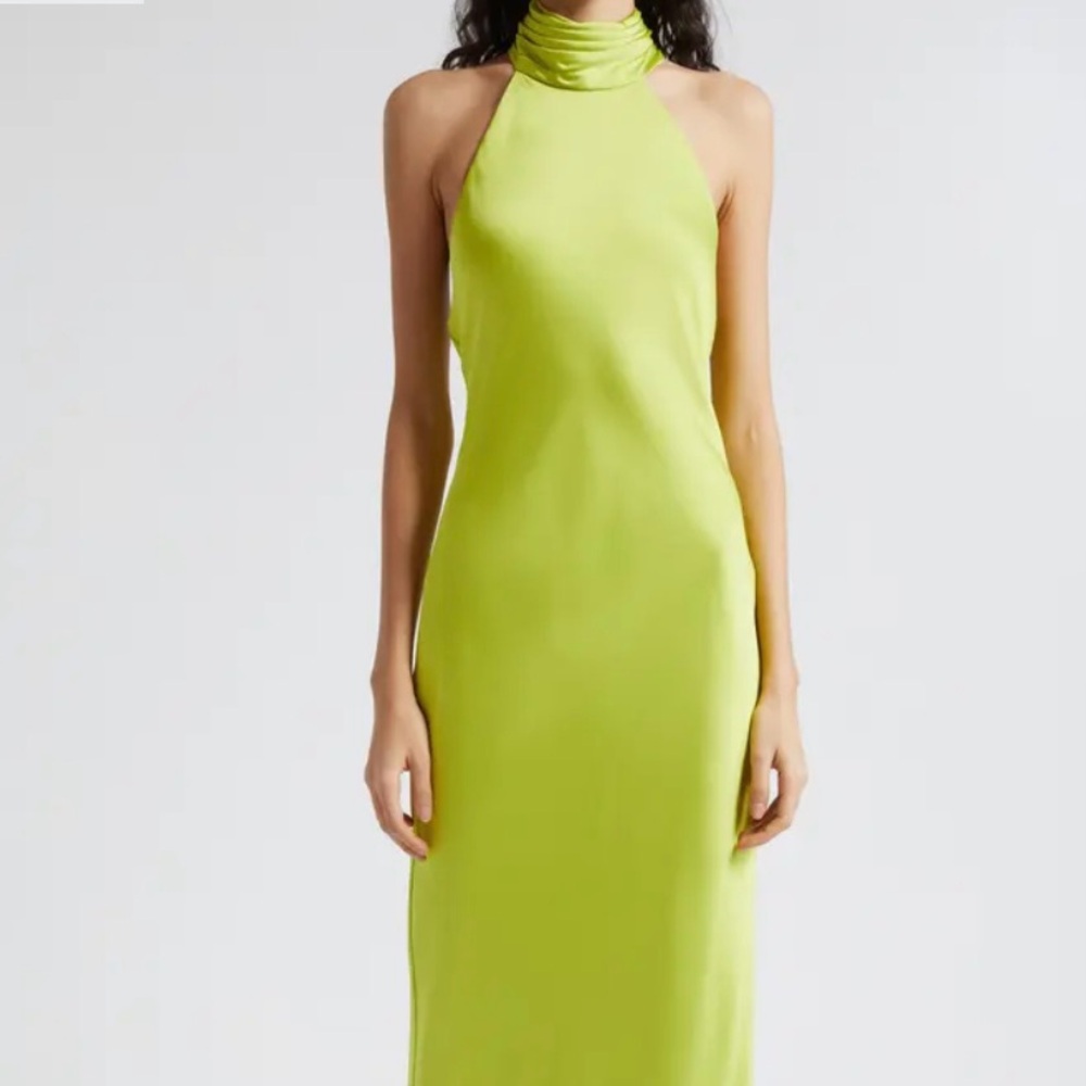 Rammy Brook Tatiana Halter Neck Satin Gown